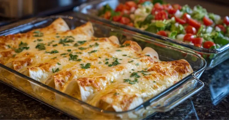 white chicken enchiladas
