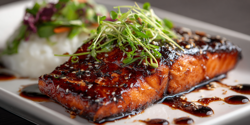 bourbon glazed salmon
